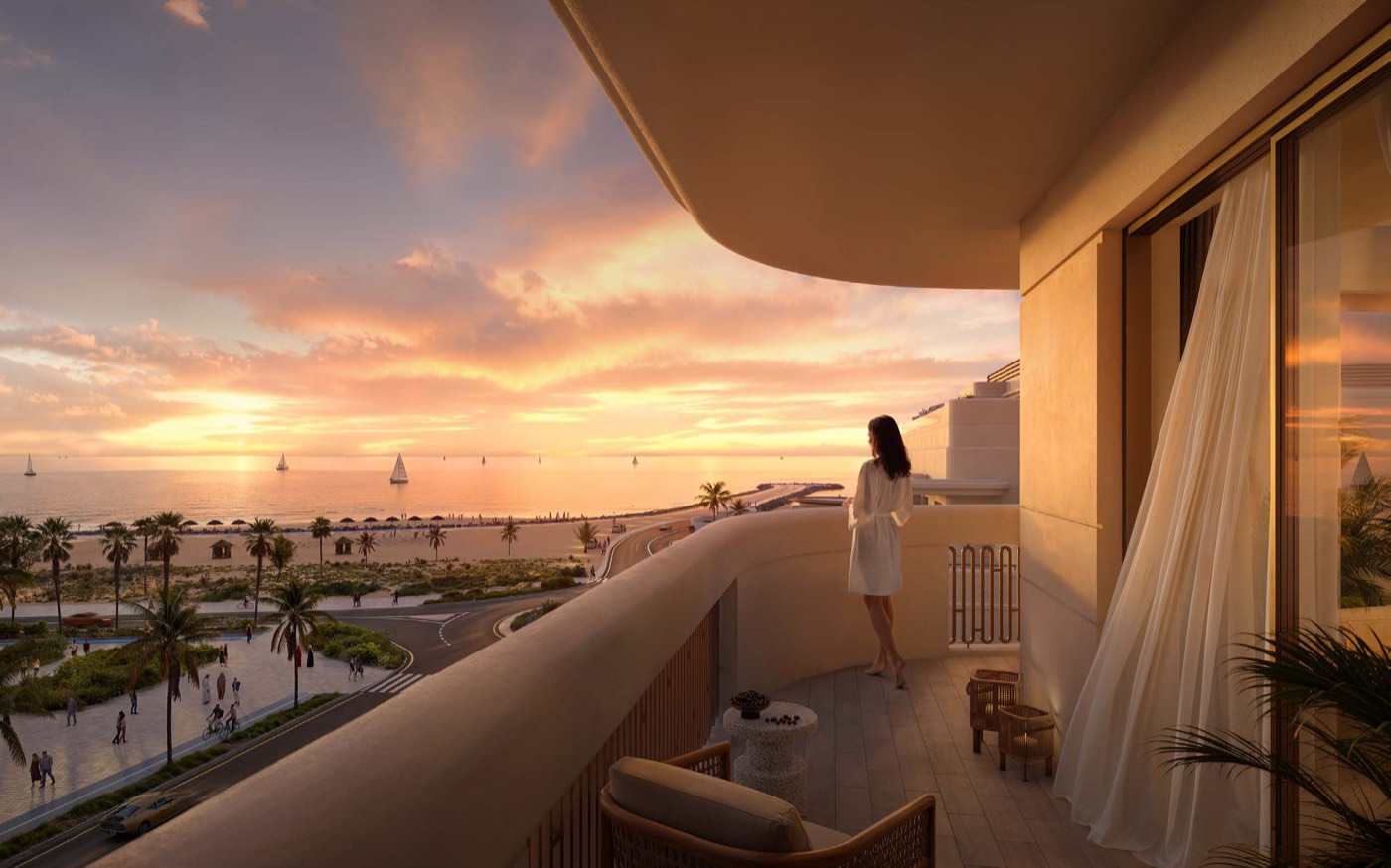 Sunset balcony at Tivoli Residences