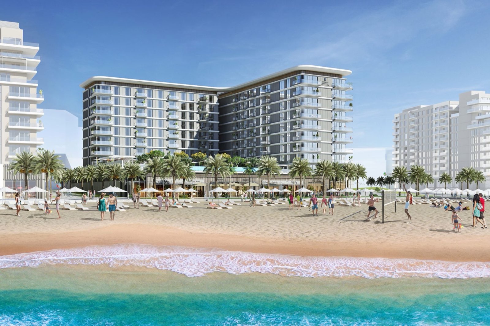 Address Residences Marassi Vista on the Marassi Beach promenade